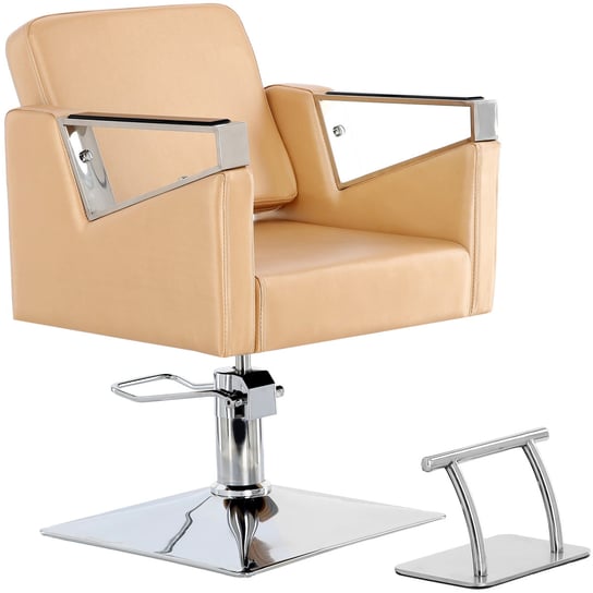 Fotel fryzjerski Tomas złoty hydrauliczny obrotowy podnóżek do salonu fryzjerskiego krzesło fryzjerskie ENZO