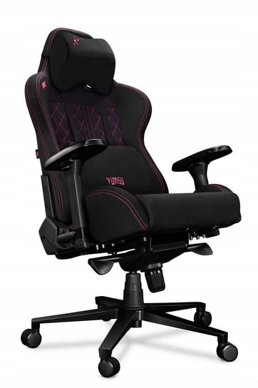 Fotel gamingowy biurowy YUMISU 2050 Black Pink Tkanina Yumisu