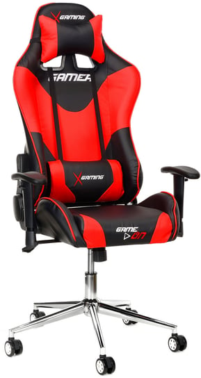 Fotel gamingowy CALVIANO X-Gaming, czarno-czerwony, 80x35x65 cm CALVIANO