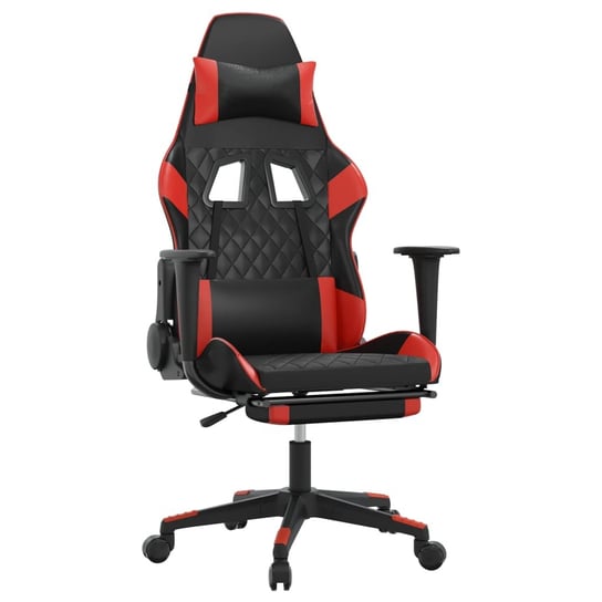 Fotel gamingowy czarno-czerwony 64x60x117 cm Inna marka