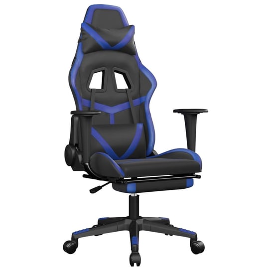 Fotel gamingowy czarno-niebieski 67x64x127 cm Inna marka