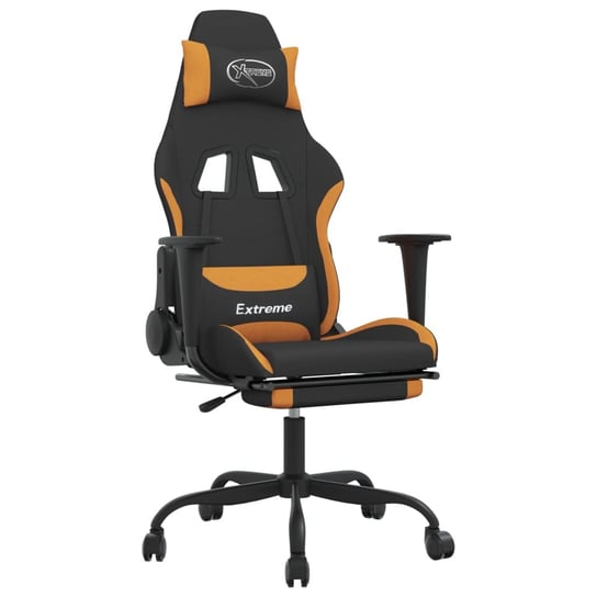 Fotel gamingowy czarno-pomarańczowy 66x58x120 cm Inna marka