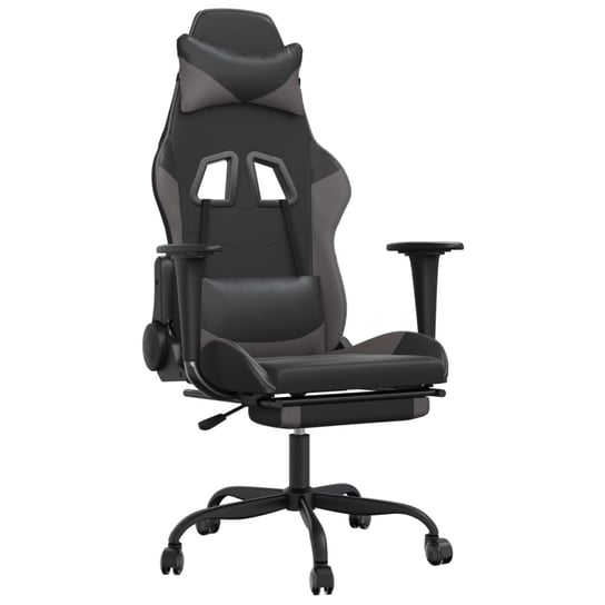 Fotel gamingowy czarno-szary, 66x56x120,5-131 cm Inna marka