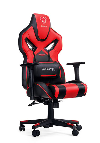 Fotel gamingowy DIABLO X-Fighter, czerwono-czarny, 129x55x55 cm Diablo Chairs