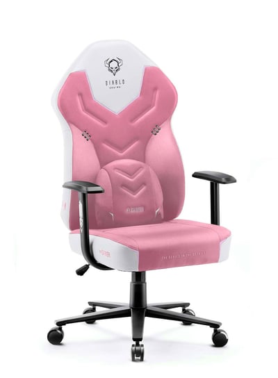 Fotel gamingowy Diablo X-Gamer 2.0 biało-różowy Diablo Chairs