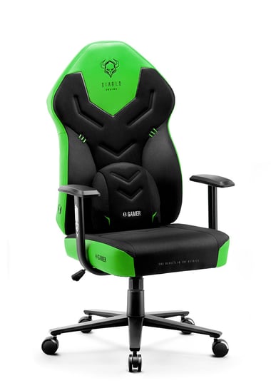 Fotel gamingowy Diablo X-Gamer 2.0 czarno-zielony Normal Size Diablo Chairs
