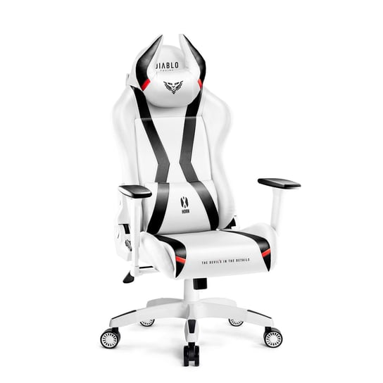 Fotel gamingowy Diablo X-Horn 2.0 biało-czarny Normal Size Diablo Chairs