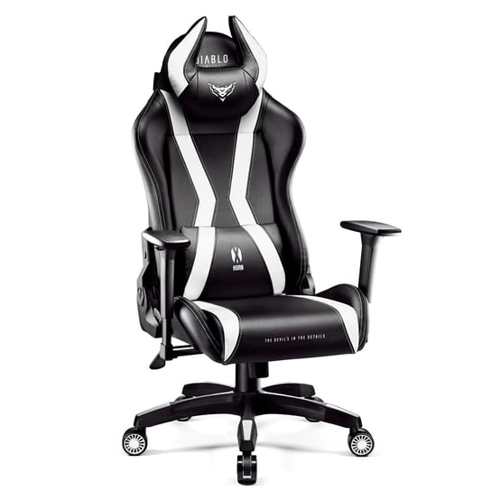 Fotel gamingowy Diablo X-Horn 2.0 czarno-biały King Size Diablo Chairs