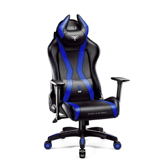 Fotel gamingowy Diablo X-Horn 2.0 czarno-niebieski Normal Size Diablo Chairs