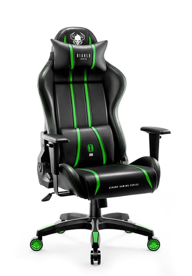Fotel gamingowy Diablo X-One 2.0 Normal Size: Czarno-zielony Diablo Chairs