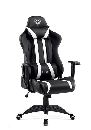 Fotel gamingowy DIABLO X-One, biało-czarny, 130x50x51 cm Diablo Chairs