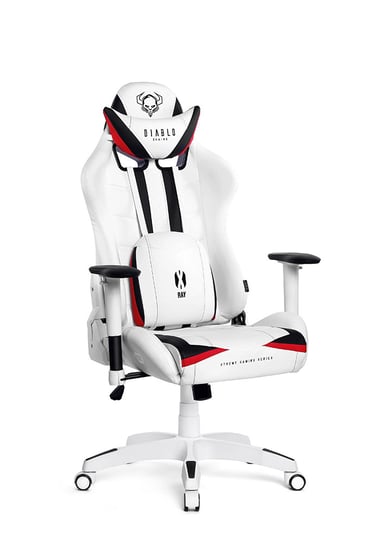 Fotel gamingowy DIABLO X-Ray Kids Size, biało-czarny, 114x63x63 cm Diablo Chairs