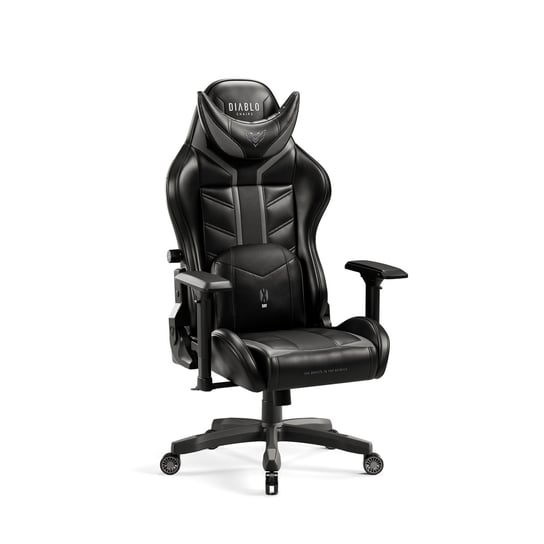 Fotel gamingowy DIABLO X-Ray Normal Size, czarno-szary, 129x69x67 cm Diablo Chairs