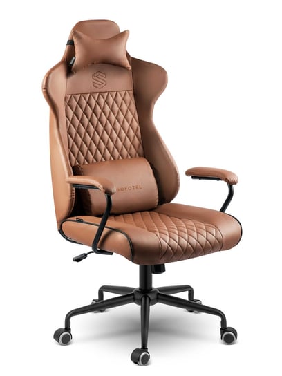 Fotel gamingowy fotel biurowy obrotowy krzesło biurowe Sofotel Werona odcienie beżu SOFOTEL