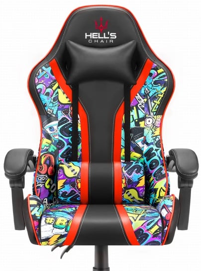 Fotel gamingowy Hell's Chair Graffiti Kolorowy Hells