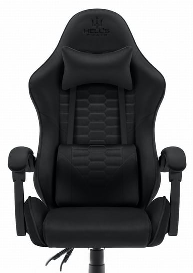 Fotel gamingowy Hell's Chair HC- 1000 Black Czarny Tkanina Hells