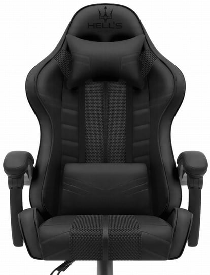 Fotel gamingowy Hell's Chair HC- 1004 BLACK TKANINA Hells