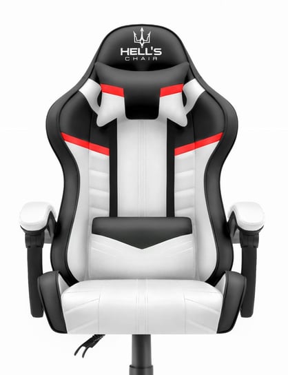 Fotel gamingowy Hell's Chair HC- 1004 White- Red- Black Hells