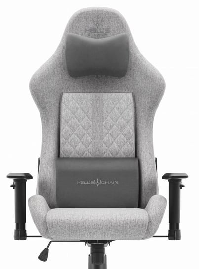 Fotel gamingowy Hell's Chair HC- 1006 Grey Szary Tkanina Hells