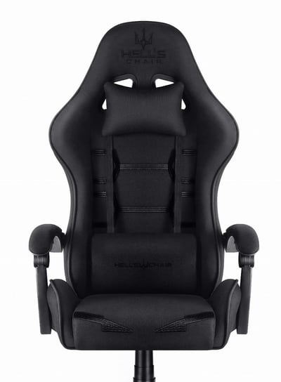 Fotel gamingowy Hell's Chair HC- 1008 Black Tkanina Mesh Czarny Black Hells