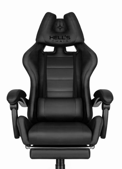 Fotel gamingowy Hell's Chair HC-1039 Black Czarny Tkanina Hells