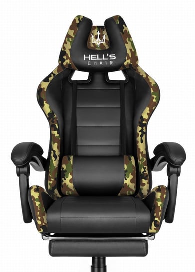 Fotel gamingowy Hell's Chair HC-1039 Moro Green Camouflage Hells