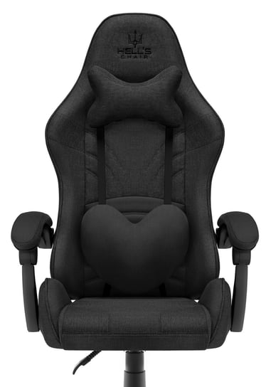 Fotel Gamingowy Hell's Chair Rainbow Czarny TKANINA 2.0 Hells