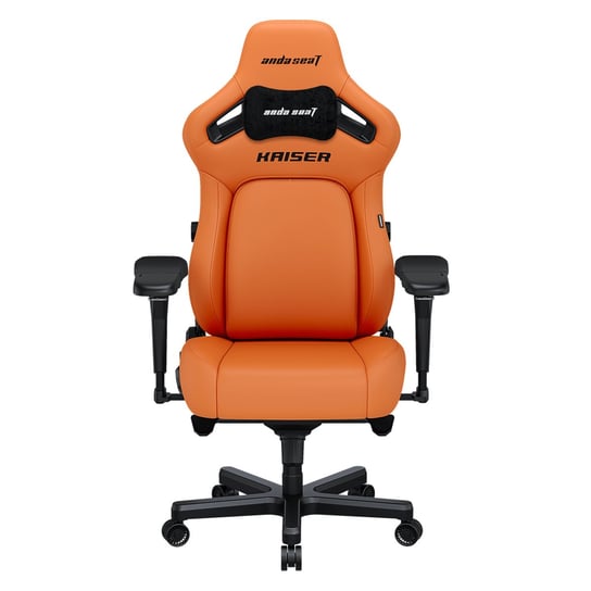 Fotel gamingowy Kaiser 4 L Anda Seat skórzany pomarańczowy Anda Seat