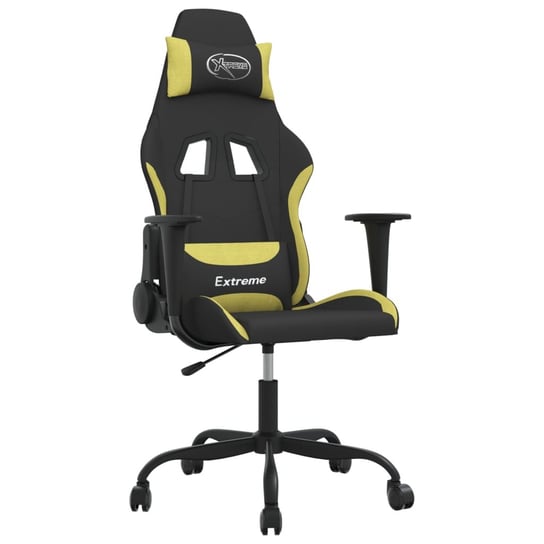 Fotel gamingowy KomfortX - czarno-jasnozielony, 65 Inna marka