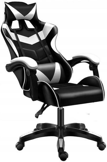 Fotel GAMINGOWY komputerowy Z MASAŻEM PLECÓW biurowy OBROTOWY krzesło gracza inna (CERLO)