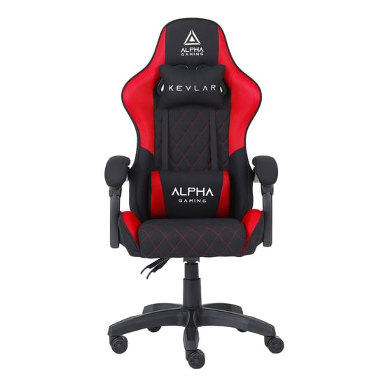Fotel Gamingowy Krzesło gracza Alpha Gaming KEVLAR Red Extreme