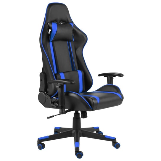Fotel gamingowy luksusowy czarno-niebieski 68x69x1 Inna marka