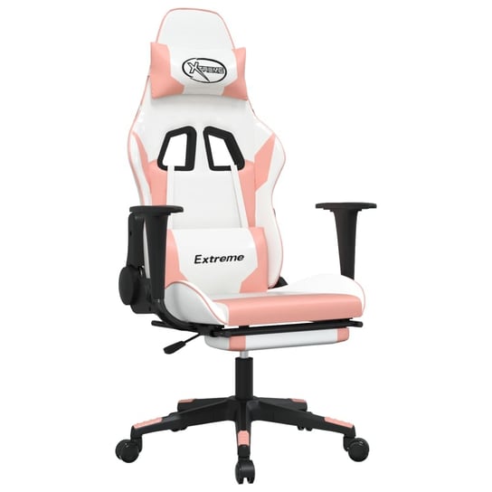 Fotel gamingowy Luxury Comfort biało-różowy 67x58x Inna marka