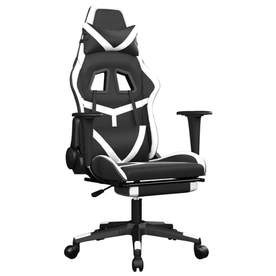 Fotel gamingowy Luxury Comfort czarno-biały 67x64x Inna marka