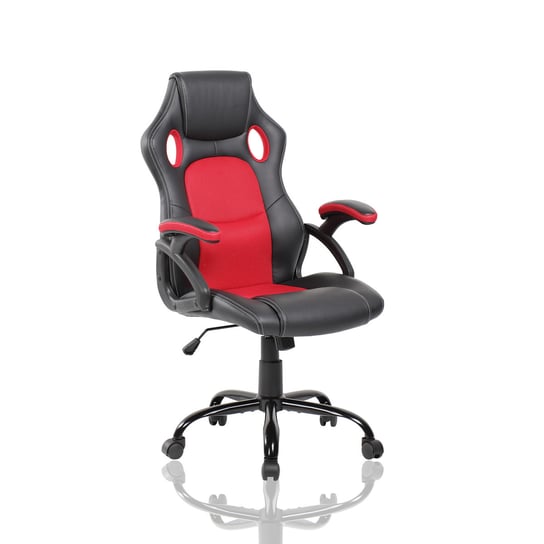 Fotel gamingowy MODERNHOME, czarno-czerwony, 109,5x63x66 cm ModernHome