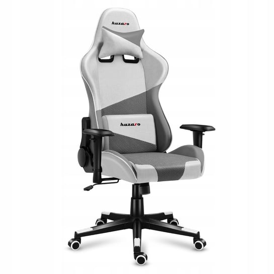 Fotel gamingowy obrotowy biurowy Force 6.2 White Mesh krzesło gracza Tkaninowy Huzaro
