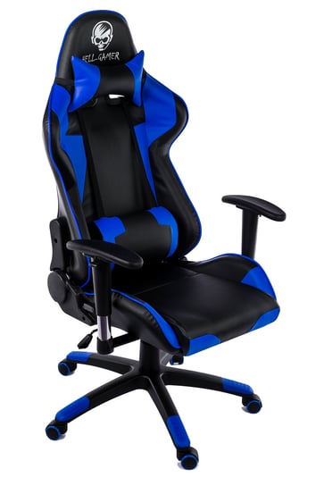 Fotel gamingowy PRESTO C50, niebieski, 60x70x135 cm Hell-Gamer