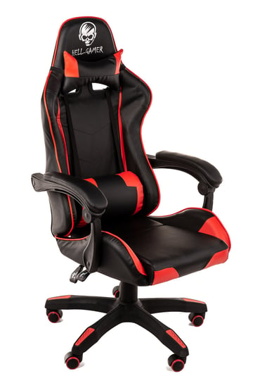 Fotel gamingowy PRESTO C68, czarno-czerwony, 60x65x129 cm Hell-Gamer