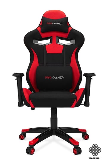 Fotel gamingowy PRO-GAMER Aguri, czarno-czerwony, 136x70x71 cm PRO-GAMER