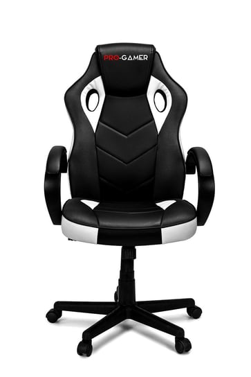 Fotel gamingowy PRO-GAMER Pagani, czarno-biały, 63x70x120 cm PRO-GAMER