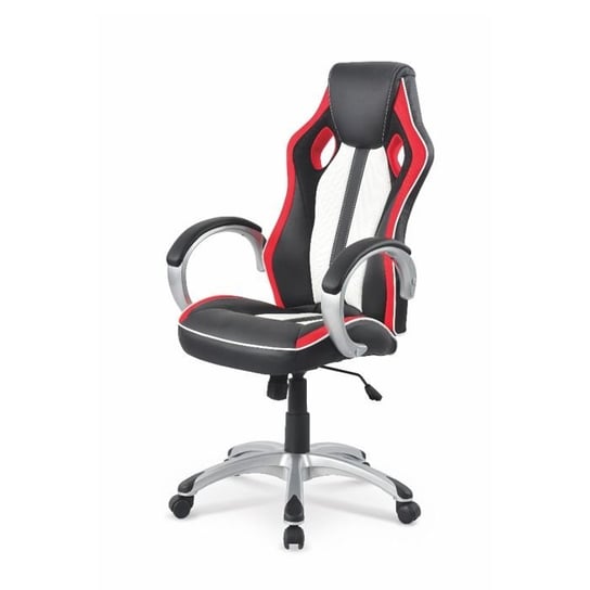 Fotel gamingowy STYLE FURNITURE Control, czarno-czerwono-biały, 62x64-121 cm Style Furniture