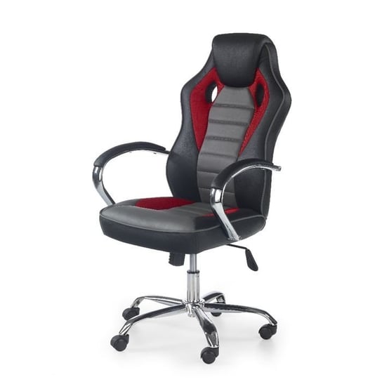 Fotel gamingowy STYLE FURNITURE Helix, czarno-czerwono-biały, 61x66x109-119 cm Style Furniture