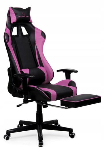 Fotel gamingowy ULTIMATE SEATS ALABAMA, czarno-różowy, 118x60x48 cm Ultimate Seats