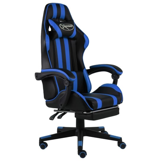 Fotel gamingowy VIDAXL, czarno-niebieski, 62x69x130 cm vidaXL