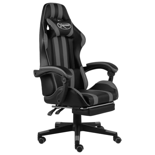 Fotel gamingowy VIDAXL, czarno-szary, 62x69x130 cm vidaXL