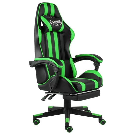 Fotel gamingowy VIDAXL, czarno-zielony, 62x69x130 cm vidaXL