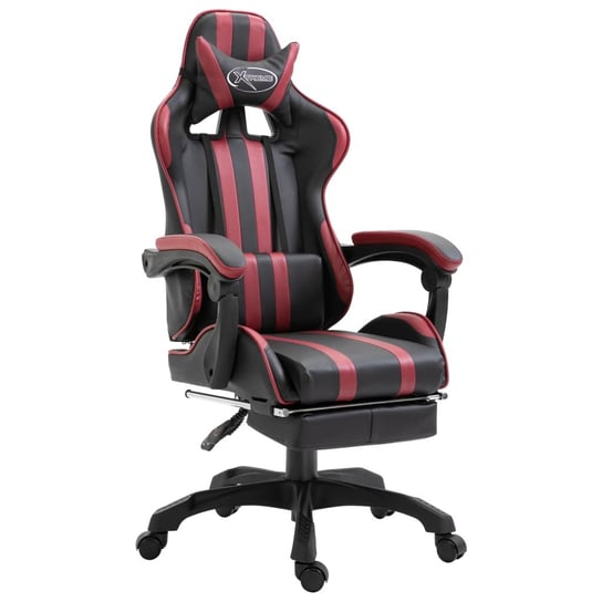 Fotel gamingowy vidaXL, czerwony, 125x68,5x68 cm vidaXL