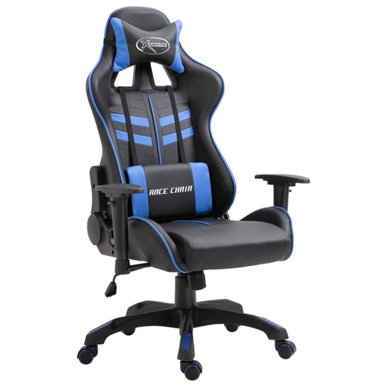 Fotel gamingowy vidaXL, niebieski, 125x68,5x68 cm vidaXL