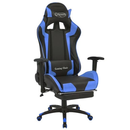 Fotel gamingowy vidaXL, niebieski, 70x71x136 cm vidaXL