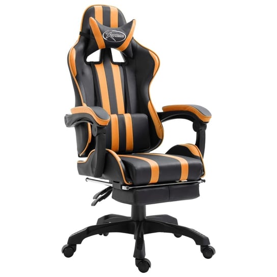 Fotel gamingowy vidaXL, pomarańczowy, 125x68,5x68 cm vidaXL